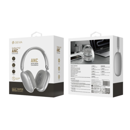 DEVIA AURICULAR BLUETOOTH ANC EARBASS PRO2 PLATA